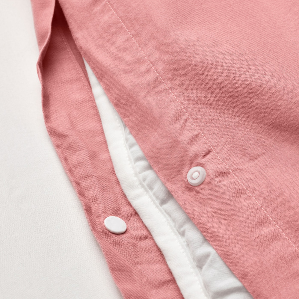 30537636 Пододеяльник и наволочка, темно-розовый, 150x200/50x60 см