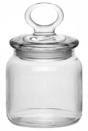 1109020 Банка с крышкой, прозрачное стекло, 575 мл