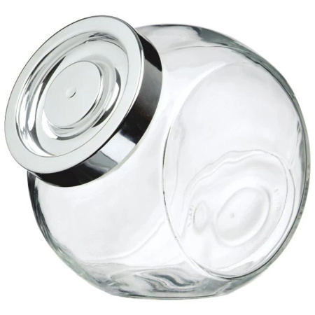 387770 Банка с крышкой, стекло/цвет алюминия, 2.23 л