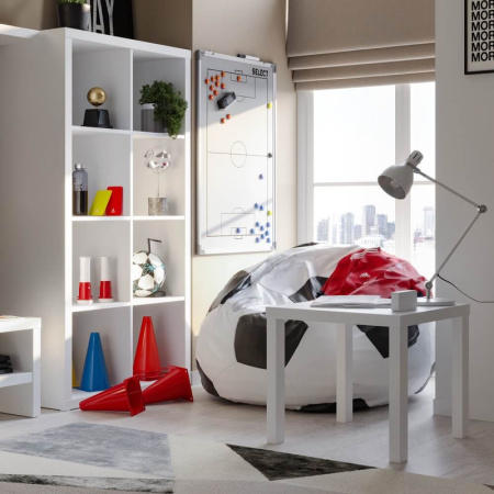 00111 Журнальный стол, белый, 50x50x45 см