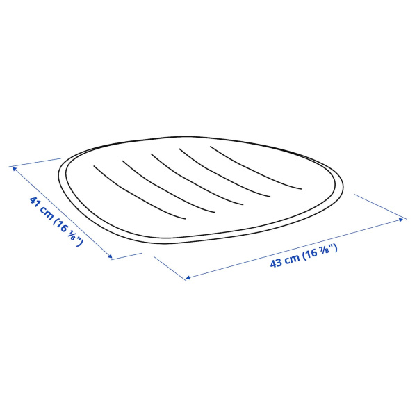30479226 Подушка для стула, бежевый, 41x43 см