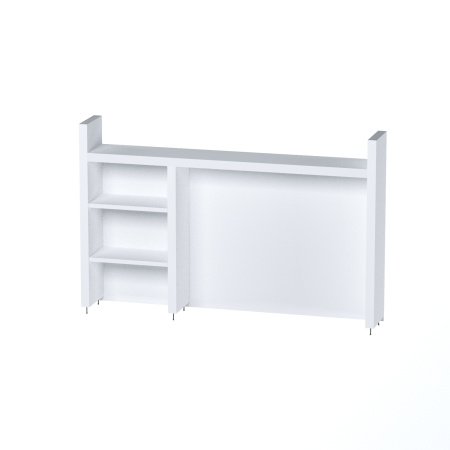 02399 Надстройка для стола письменного, белый, 105х65х17 см