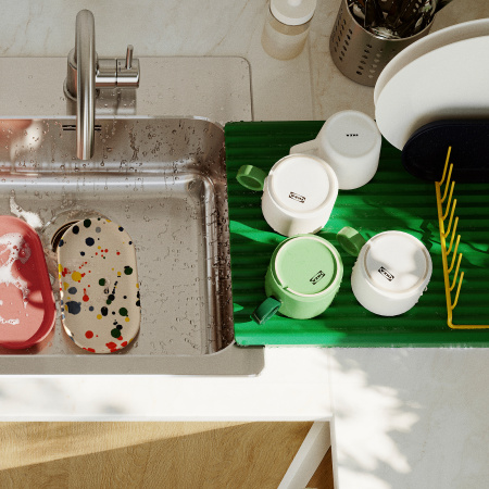 40601354 Держатель для тарелок, желтый