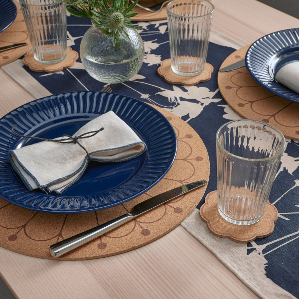 20550812 Подставка, пробка/узор, 10 см, 4 шт