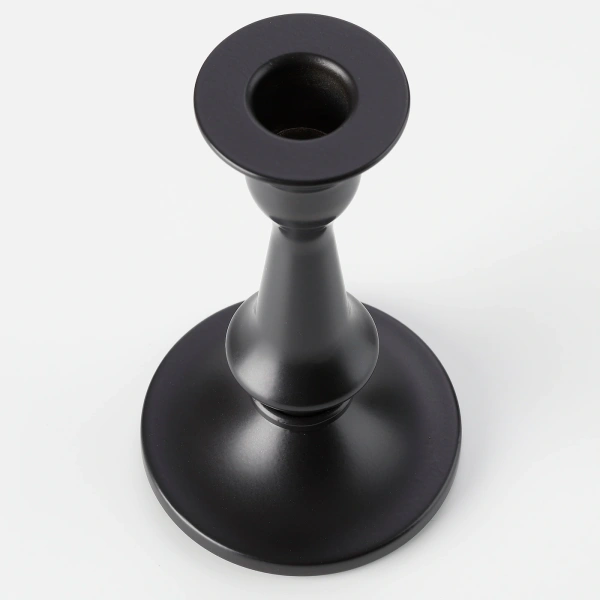 90497939 Подсвечник, серый, 15 см