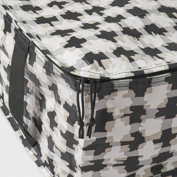 90588755 Сумка для хранения одежды/белья, белый/разноцветный, 55x49x19 см