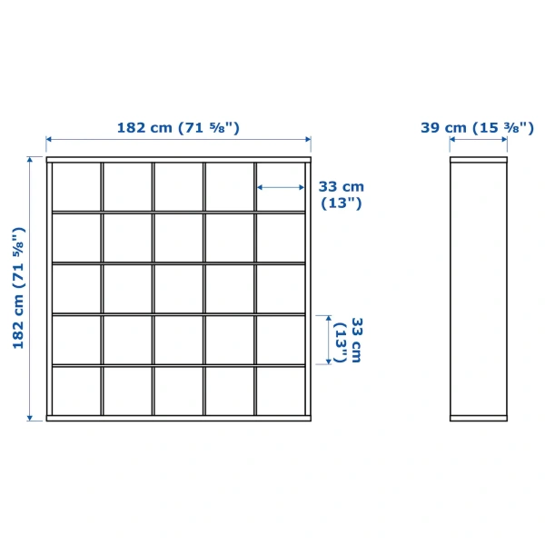 30379571 Стеллаж, белый, 182x182 см