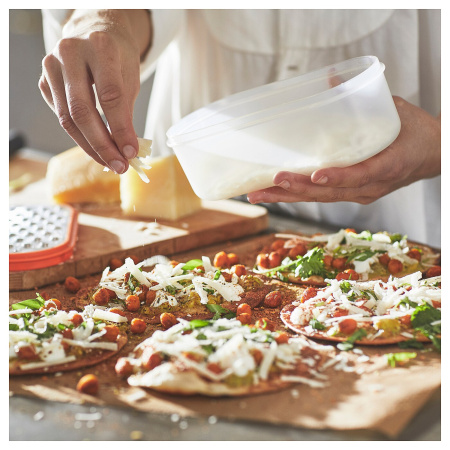 90529389 Терка с контейнером, 4 шт., разные цвета