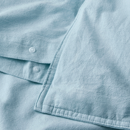 70585220 Пододеяльник и наволочка, серо-голубой, 150x200/50x60 см