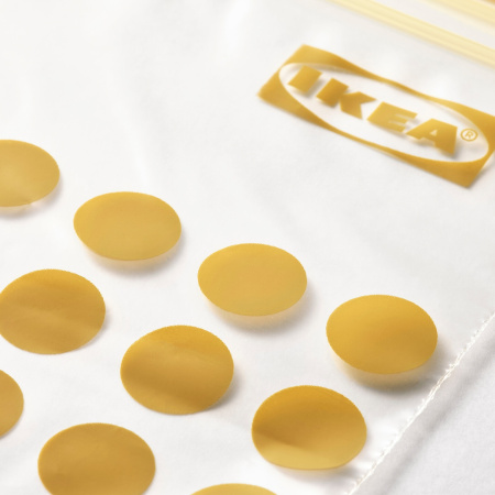 50525642 Пакет закрывающийся, черный/желтый, 60 шт.