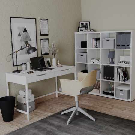 01446 Стол письменный, белый, 100x48x76 см