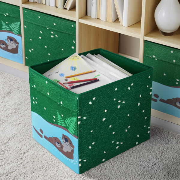 40591270 Коробка, разноцветный, 33x38x33 см