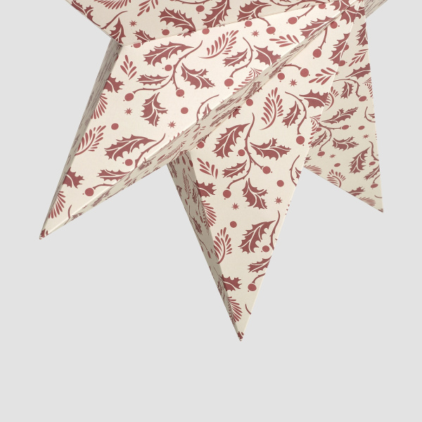 00563052 Абажур, красный лист, 48 см