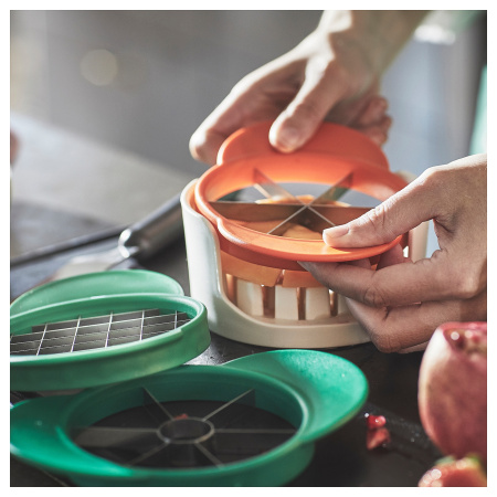 20529397 Ломтерезка для фруктов, набор из 4 шт., разные цвета