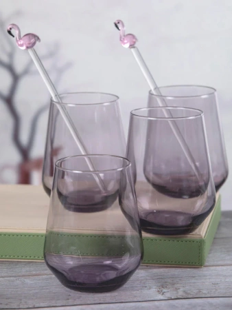 50082092 Стакан, серый, 425 мл, 4 шт