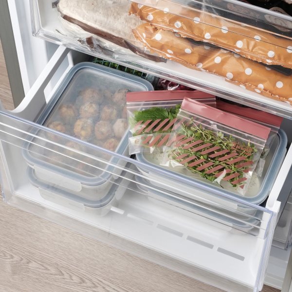 40564752 Пакет закрывающийся, полоска/красный/коричневый, 0.3 л,  25 шт.