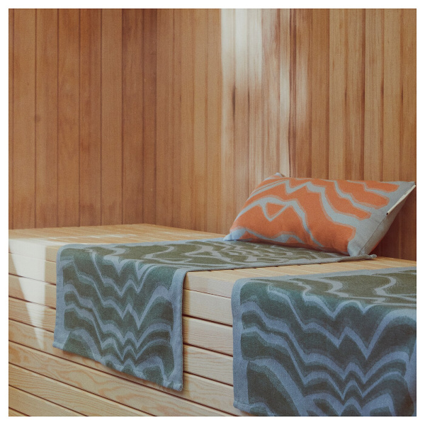 00544718 Полотенце, синий / зеленый, 45x60 см