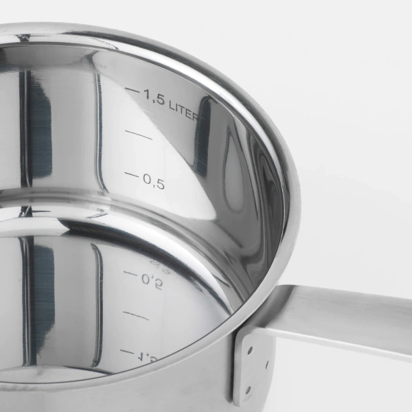 20373466 Ковш с крышкой, нержавеющ сталь/стекло, 2 л