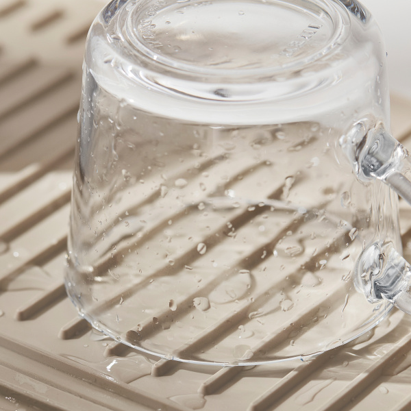 50595442 Коврик для сушки посуды, бежевый, 51x42 см