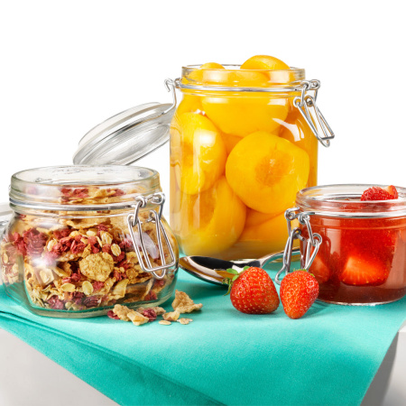 149220 Банка с крышкой, прозрачное стекло, 1 л