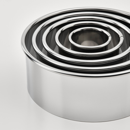 90480161 Формочка для печенья, 5 шт., серебристый