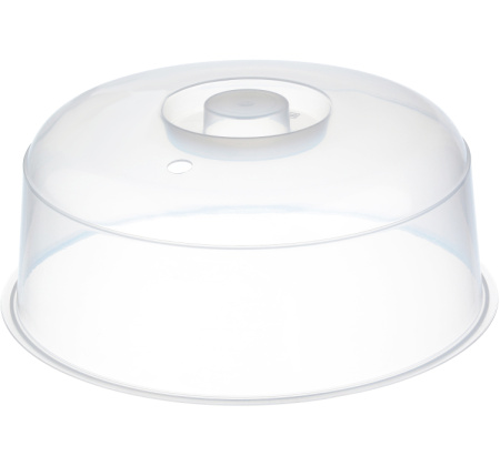 М1415 Колпак для СВЧ, черный/прозрачный, 24.5 см