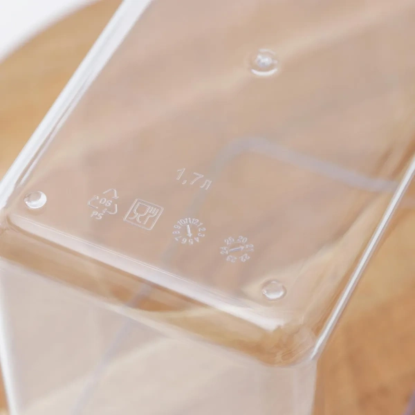 12970000 Контейнер+крышка д/сухих продуктов, прозрачный/белый, 1,7 л