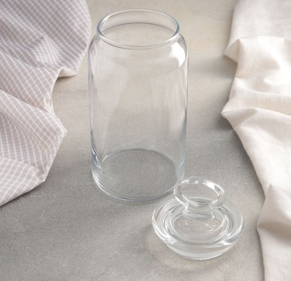 50072571 Банка с крышкой, прозрачное стекло, 1130 мл