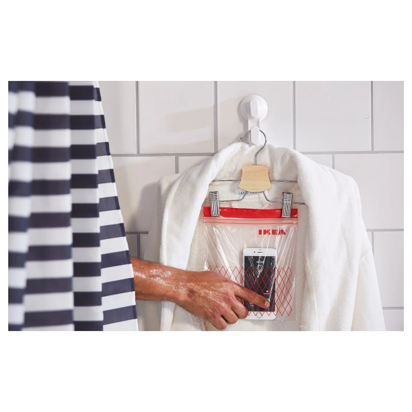 20339284 Пакет закрывающийся, красный, 60 шт