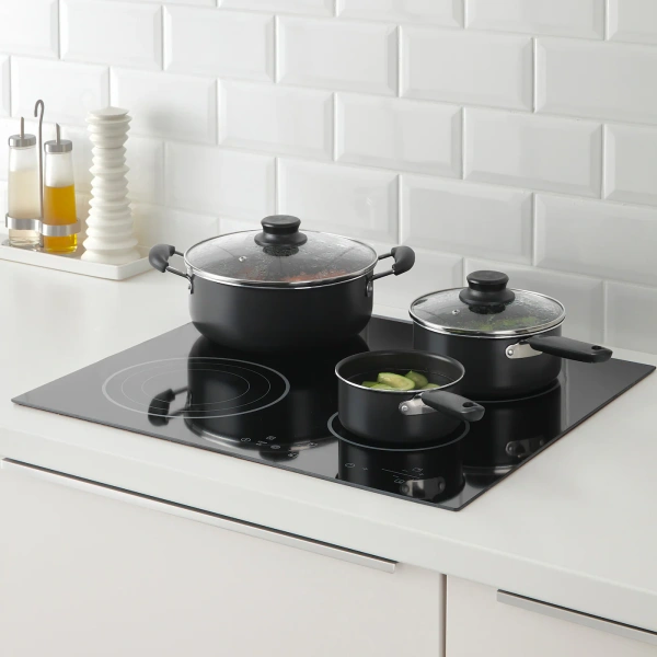 40427996 Набор кухонной посуды, 3 предметa, серый