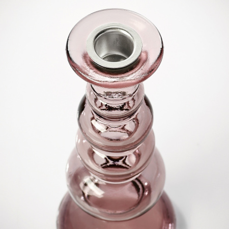 10615625 Подсвечник, розовый, 22 см