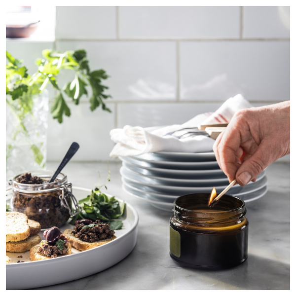 30538872 Ароматическая свеча с крышкой, весенние травы/мед коричневый, 20 часов