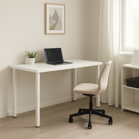 00463 Стол письменный, белый, 2/ТТ, 140x75x55 см