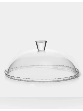 95198 Блюдо сервировочное с крышкой, прозрачный, 32 см