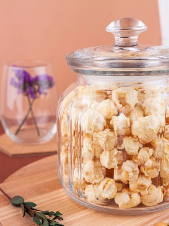 96374 Банка с крышкой, прозрачное стекло, 900 мл