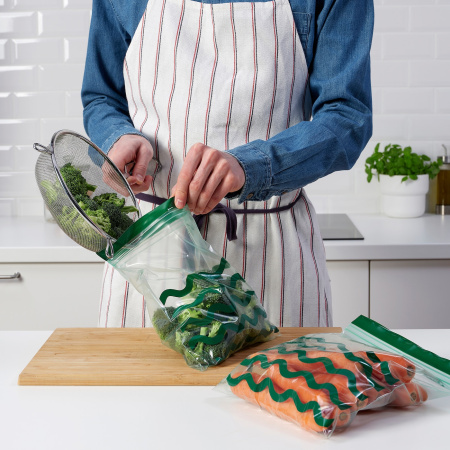 60540675 Пакет закрывающийся, рисунок/зеленый, 2,5 л, 25 шт.