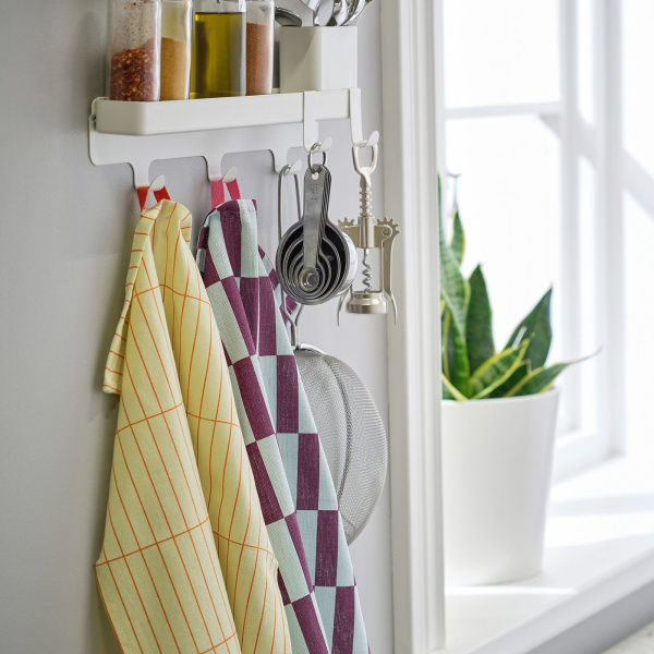 40620927 Полотенце кухонное, разноцветный узор, 35x50 см, 2 шт