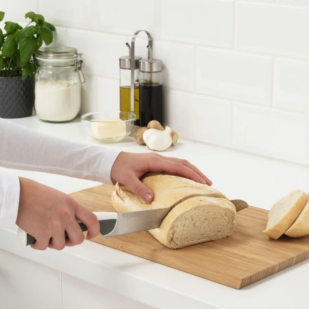 70257624 Набор ножей,3 штуки, светло-серый/белый