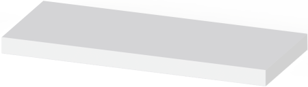 00098 Полка навесная / настенная, белый, 60x25 см