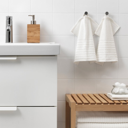 60609151 Полотенце для лица, белый, 30x30 см, 4 шт.