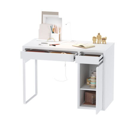 02375 Стол письменный, белый, 105x75x50 см