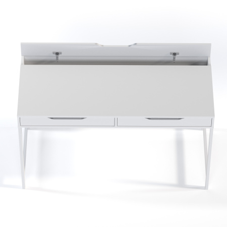 01439 Стол письменный, белый, 132x58x76 см