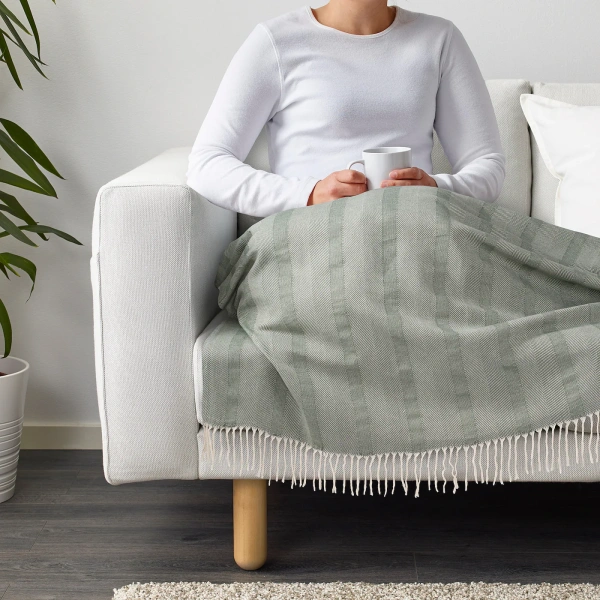 20499828 Плед, зеленый, 130x170 см