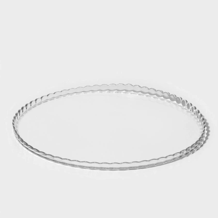 95198 Блюдо сервировочное с крышкой, прозрачный, 32 см