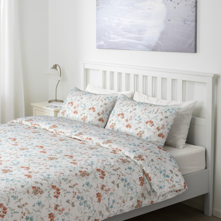 70479093 Пододеяльник и 2 наволочки, цветок,200x200/50x70 см