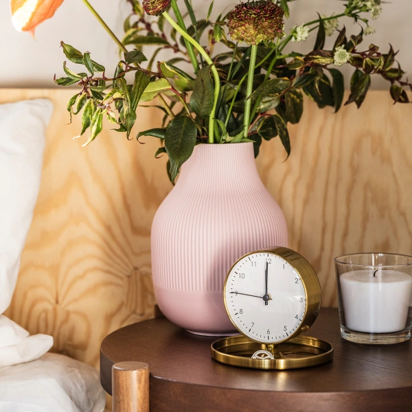 60398295 Будильник, желтая медь, 13 см