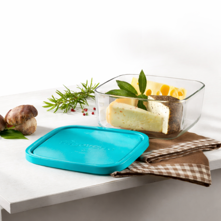 388550 Набор контейнеров для продуктов, квадратной формы/стекло 3 шт. (15х15 см, 19х19 см, 22х22 см)