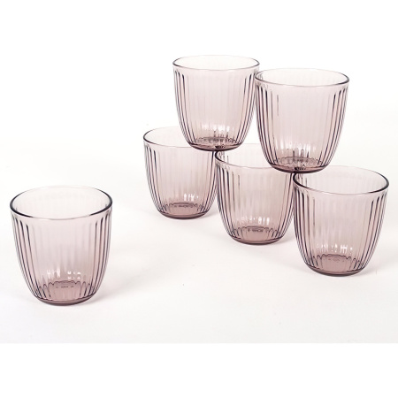 580501-6 Набор стаканов, розовый, 290 мл, 6 шт