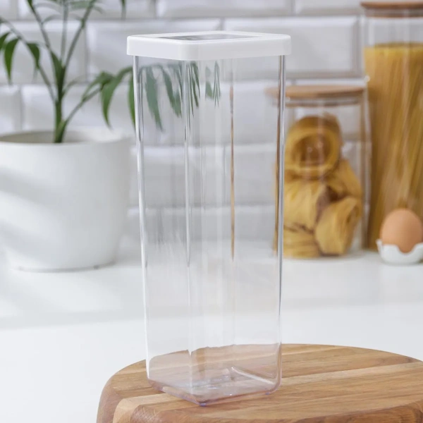 12940000 Контейнер+крышка д/сухих продуктов, прозрачный/белый, 1,9 л