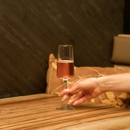 365752-4 Набор бокалов для шампанского, прозрачное стекло, 262 мл, 4 шт